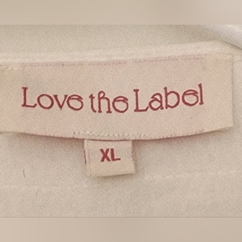 EUC Anthropologie Love the Label White Ruffle Wrap Dress - Picture 5 of 6